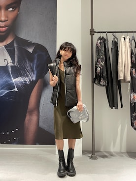 「ALLSAINTS（オールセインツ）のアイテム」を使った、ABBYさん（レディース・150cm）の秋コーディネート