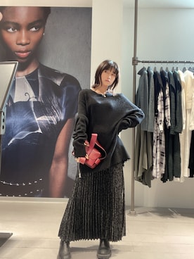 「ALLSAINTS（オールセインツ）のアイテム（バッグ）」を使った、ABBYさん（レディース・150cm）の冬コーディネート