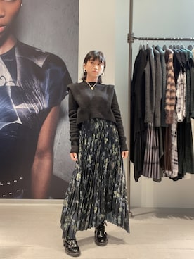 「ALLSAINTS（オールセインツ）のアイテム」を使った、ABBYさん（レディース・150cm）の冬コーディネート