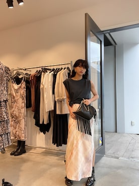 「ALLSAINTS（オールセインツ）のアイテム」を使った、ABBYさん（レディース・150cm）の夏コーディネート