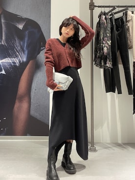 「ALLSAINTS（オールセインツ）のアイテム」を使った、ABBYさん（レディース・150cm）の秋コーディネート