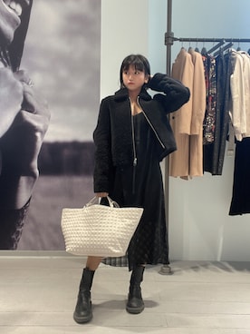 「ALLSAINTS（オールセインツ）のアイテム（その他アウター）」を使った、ABBYさん（レディース・150cm）の冬コーディネート