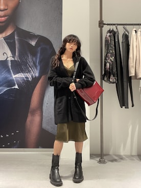 「ALLSAINTS（オールセインツ）のアイテム」を使った、ABBYさん（レディース・150cm）の秋コーディネート