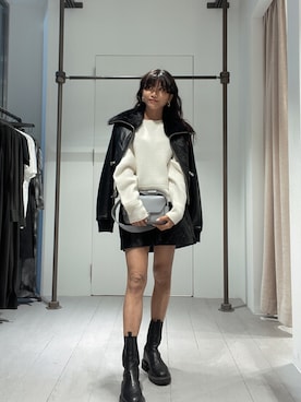 「ALLSAINTS（オールセインツ）のアイテム」を使った、ABBYさん（レディース・150cm）の秋コーディネート