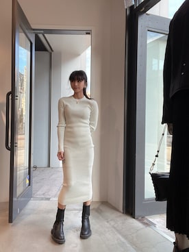 「ALLSAINTS（オールセインツ）のアイテム」を使った、ABBYさん（レディース・150cm）の秋コーディネート