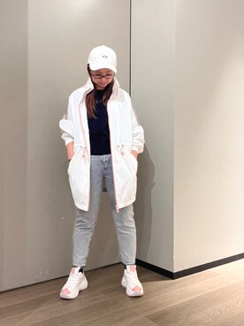 「春服デビュー宣言」｜「アイテム（ナイロンジャケット）」を使った、N.honさん（レディース・163cm）の春コーディネート