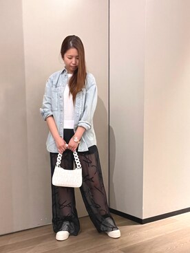 「春カラー」｜「アイテム（腕時計）」を使った、N.honさん（レディース・163cm）の春コーディネート
