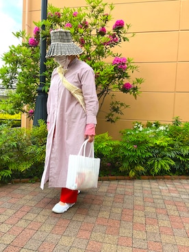 「GLOBAL WORK（グローバルワーク）のアイテム（シャツワンピース）」を使った、rihoho97さん（レディース・156cm）の春コーディネート