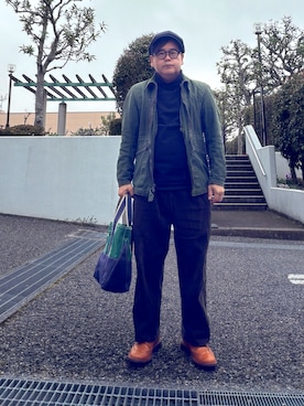 「MOSCOT（モスコット）のアイテム」を使った、フラッシュさん（メンズ・170cm）の春コーディネート