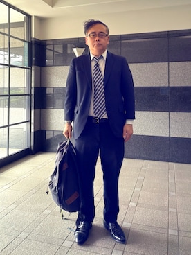 「アイテム（スーツセット）」を使った、フラッシュさん（メンズ・170cm）の春コーディネート