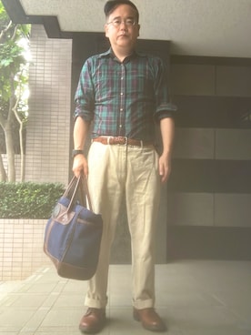 「DULUTH PACK（ダルースパック）のアイテム」を使った、フラッシュさん（メンズ・170cm）の夏コーディネート