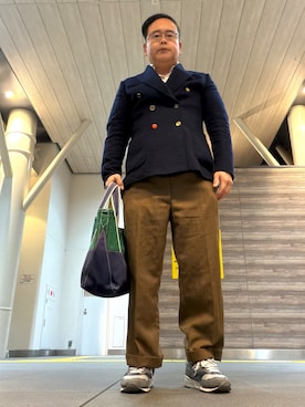 「L.L.Bean（エルエルビーン）のアイテム（トートバッグ）」を使った、フラッシュさん（メンズ・170cm）の秋コーディネート