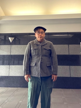 「アイテム（ミリタリージャケット）」を使った、フラッシュさん（メンズ・170cm）の秋コーディネート