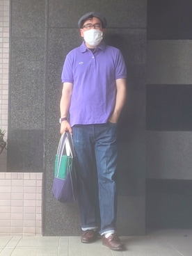 「ラコステ」｜「アイテム（アナログ腕時計）」を使った、フラッシュさん（メンズ・170cm）の夏コーディネート