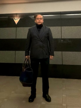 「SAINT JAMES（セントジェームス）のアイテム」を使った、フラッシュさん（メンズ・170cm）の冬コーディネート