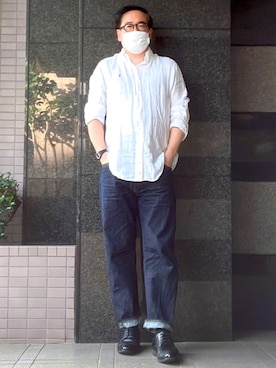「BURGUS PLUS（バーガスプラス）のアイテム」を使った、フラッシュさん（メンズ・170cm）の秋コーディネート