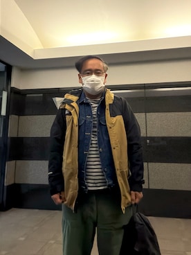 「アイテム（マウンテンパーカー）」を使った、フラッシュさん（メンズ・170cm）の秋コーディネート