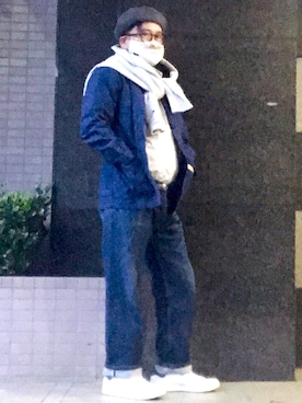 「weac.（ウィークス）のアイテム（ハンチング/ベレー帽）」を使った、フラッシュさん（メンズ・170cm）の夏コーディネート