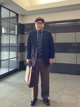 「CA4LA（カシラ）のアイテム」を使った、フラッシュさん（メンズ・170cm）の秋コーディネート
