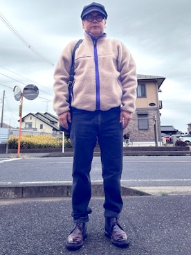 「CA4LA（カシラ）のアイテム（帽子）」を使った、フラッシュさん（メンズ・170cm）の春コーディネート