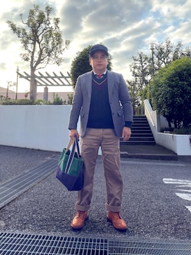 「アイテム（ネクタイ）」を使った、フラッシュさん（メンズ・170cm）の春コーディネート