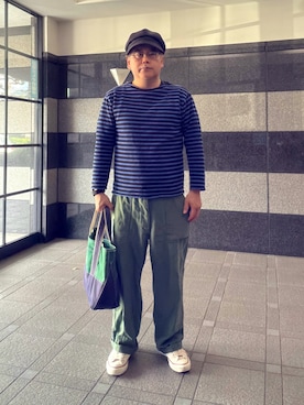 「CA4LA（カシラ）のアイテム」を使った、フラッシュさん（メンズ・170cm）の春コーディネート