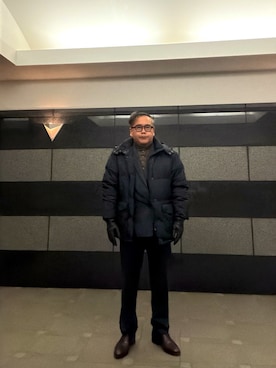 「MOSCOT（モスコット）のアイテム」を使った、フラッシュさん（メンズ・170cm）の冬コーディネート