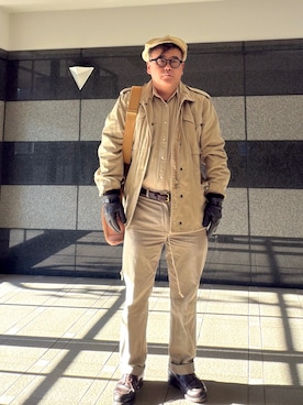 「MOSCOT（モスコット）のアイテム」を使った、フラッシュさん（メンズ・170cm）の冬コーディネート