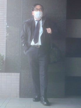 「アイテム（スーツパンツ）」を使った、フラッシュさん（メンズ・170cm）の春コーディネート