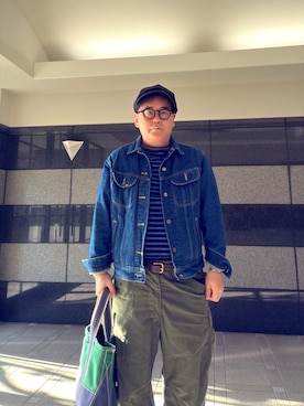 「アイテム（キャスケット）」を使った、フラッシュさん（メンズ・170cm）の秋コーディネート