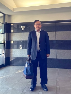 「BROOKS BROTHERS（ブルックスブラザーズ）のアイテム（テーラードジャケット、ブルー系）」を使った、フラッシュさん（メンズ・170cm）の春コーディネート