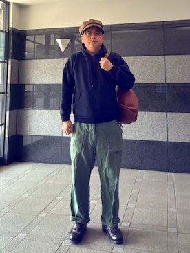 「アイテム（キャスケット）」を使った、フラッシュさん（メンズ・170cm）の春コーディネート