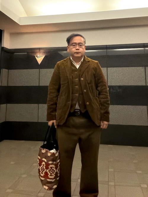 Nigel Cabournのフォーマルスーツ/小物を使った人気ファッション