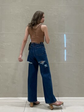 「アイテム（サンダル、その他）」を使った、AKARIさん（レディース・162cm）の春コーディネート