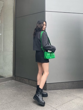 「アイテム（テーラードジャケット）」を使った、AKARIさん（レディース・162cm）の冬コーディネート
