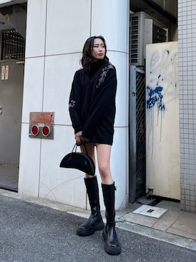 「162センチ」｜AKARIさん（レディース・162cm）の冬コーディネート
