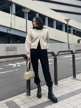 「162センチ」｜AKARIさん（レディース・162cm）の冬コーディネート