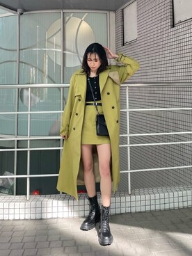 「162cm」｜「アイテム（その他アウター）」を使った、AKARIさん（レディース・162cm）の春コーディネート