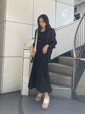 「162センチ」｜AKARIさん（レディース・162cm）の夏コーディネート