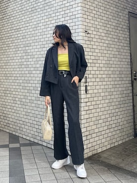 「162センチ」｜AKARIさん（レディース・162cm）の冬コーディネート