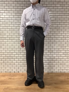 「アイテム（ビジネスシャツ）」を使った、BRICK HOUSE by Tokyo Shirts 新宿サブナード店さん（メンズ・164cm）の夏コーディネート
