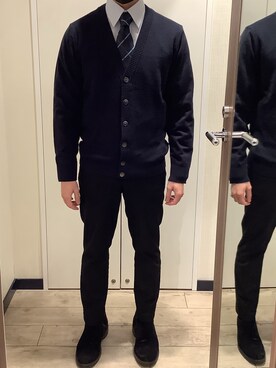 「ビジネスコーデ」｜BRICK HOUSE by Tokyo Shirts 新宿サブナード店さん（メンズ・164cm）の冬コーディネート