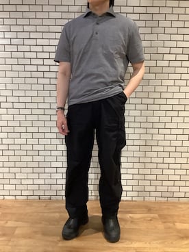 「アイテム（ポロシャツ）」を使った、BRICK HOUSE by Tokyo Shirts 新宿サブナード店さん（メンズ・164cm）の夏コーディネート