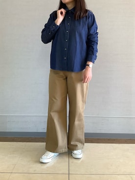 BRICK HOUSE シャツ工房 長崎夢彩都店さん(レディース・162cm)の秋コーディネート