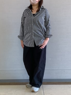 「BRICK HOUSE by TOKYO SHIRT（ブリックハウス）のアイテム」を使った、BRICK HOUSE シャツ工房 長崎夢彩都店さん（レディース・163cm）の夏コーディネート