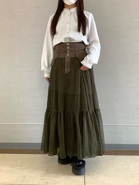 「オフィスカジュアル」｜BRICK HOUSE シャツ工房 長崎夢彩都店さん（レディース・158cm）の夏コーディネート