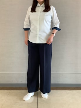 BRICK HOUSE シャツ工房 長崎夢彩都店さん(レディース・162cm)の夏コーディネート