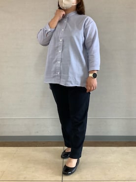 「東京シャツ」｜BRICK HOUSE シャツ工房 長崎夢彩都店さん（レディース・145cm）の春コーディネート