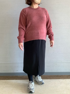 「アイテム（ニット/セーター）」を使った、BRICK HOUSE シャツ工房 長崎夢彩都店さん（レディース・145cm）の冬コーディネート