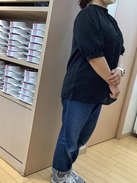 「ジーンズコーデ」｜「アイテム（トップス）」を使った、BRICK HOUSE シャツ工房 長崎夢彩都店さん（レディース・145cm）の春コーディネート